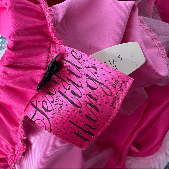 Victoria secret sexy little things skirt Christmas pink furry fur bottom sparkly - Picture 2 of 11